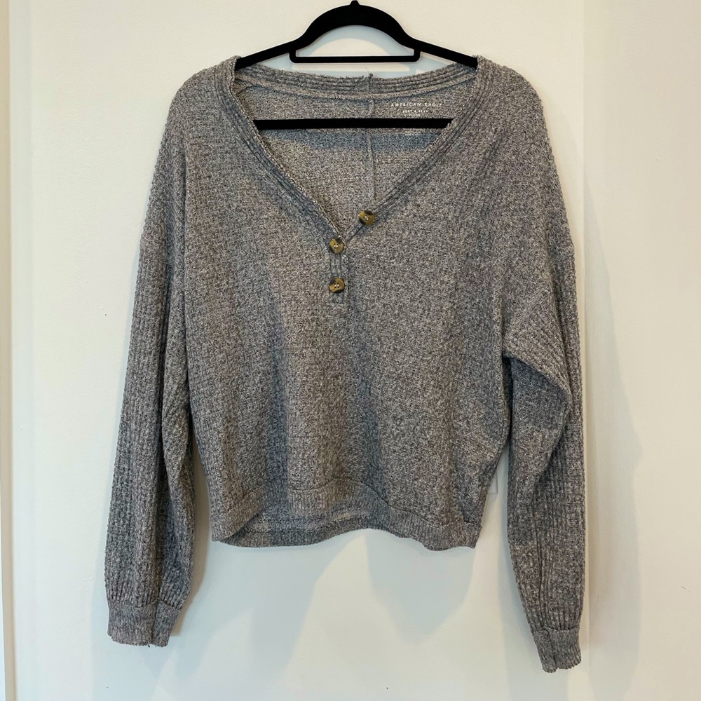 American Eagle Grey Gray Sweater